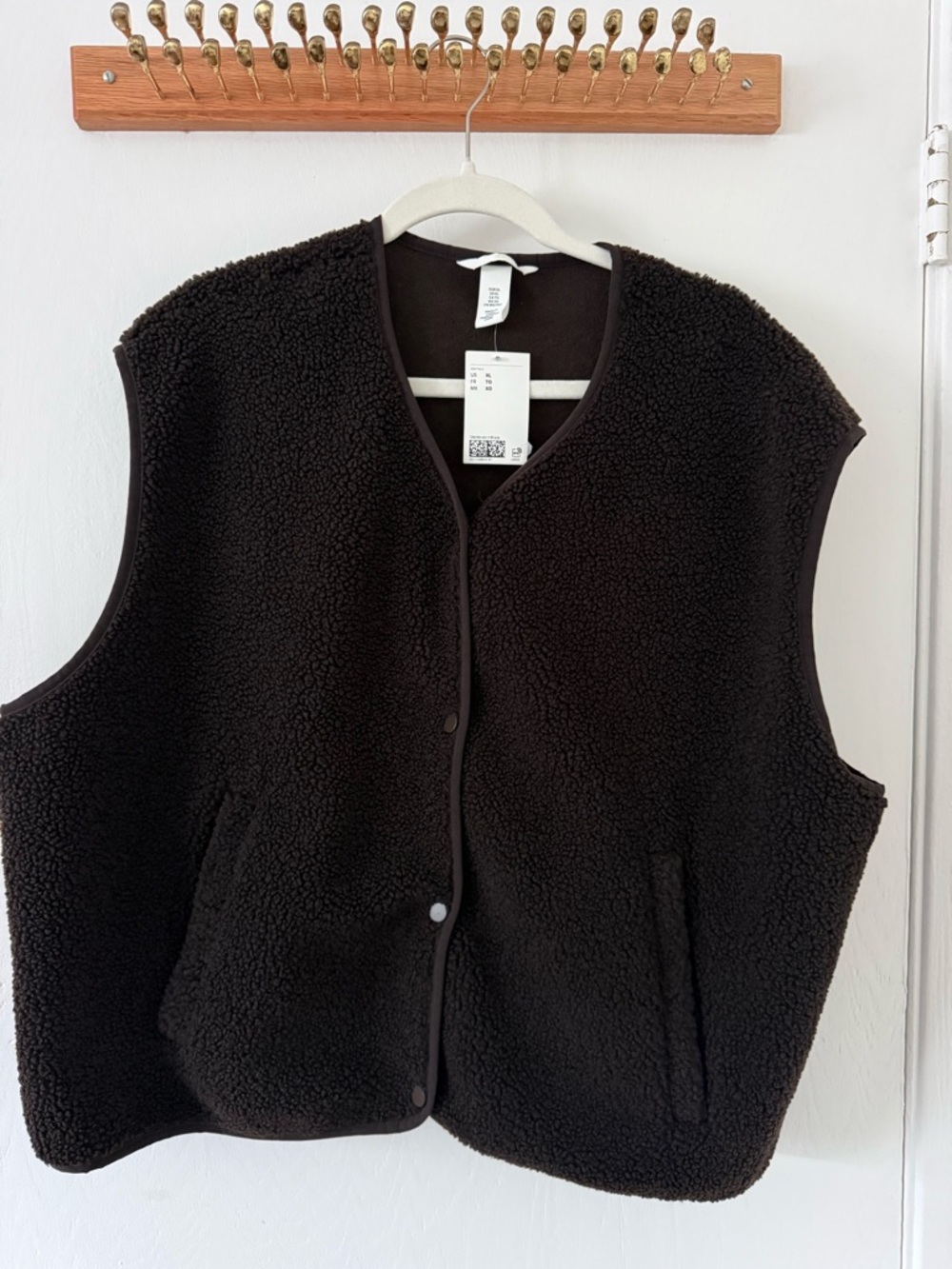 Women’s Chocolate Brown Sherpa Vest